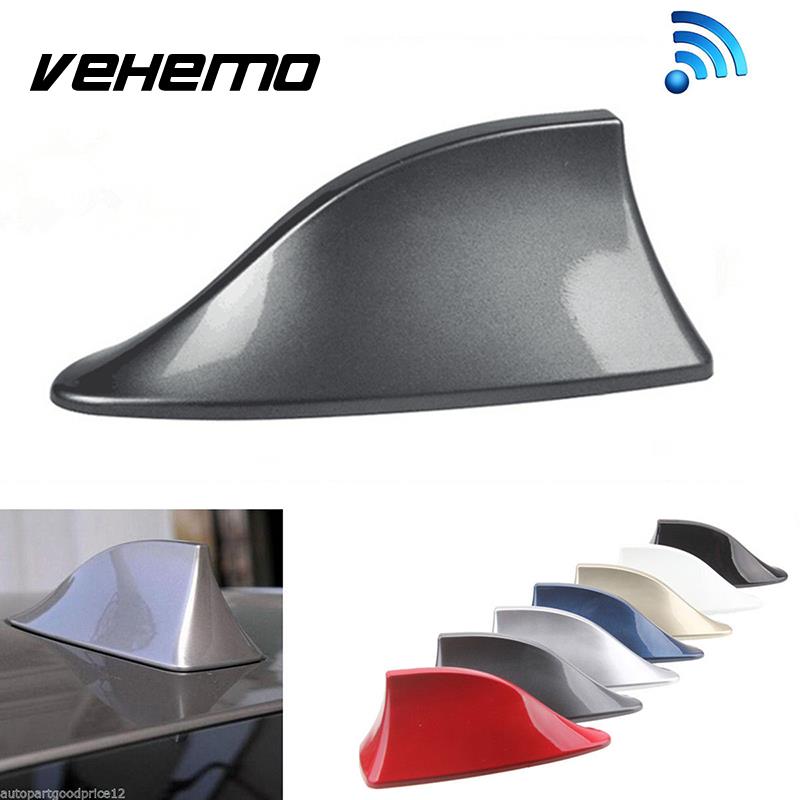 Vehemo        AM FM ȣ  ׳ /Vehemo Universal Car Roof Shark Fin Radio AM FM Signal Aerial Antenna Adhesive